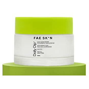 Fae Beauty Daily Dip Ceramide Moisturiser With Hyaluronic Acid & Cica For All Skin Types | Ideal For All Seasons & Climates | Lightweight, Non Sticky, Cooling & Hydrating Vegan Moisturiser - 50Ml