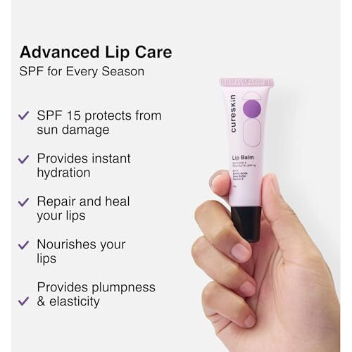 Cureskin Lip Balm With Spf 15 | Lip Lightening Balm For Dark Lips | Lip Balm For Dark Lips To Lighten