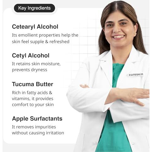 Cureskin Sensitive Pro Cleanser With Tucuma Butter & Apple Extracts For Sensitive Skin Face Wash (100 Ml (Pack Of 1))