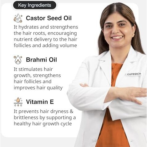 Cureskin Eye Brow & Lash Oil | Nourishes And Strengthens (7 Ml) | Eyelash Growth Serum | Lash Serum For Eyelash Growth