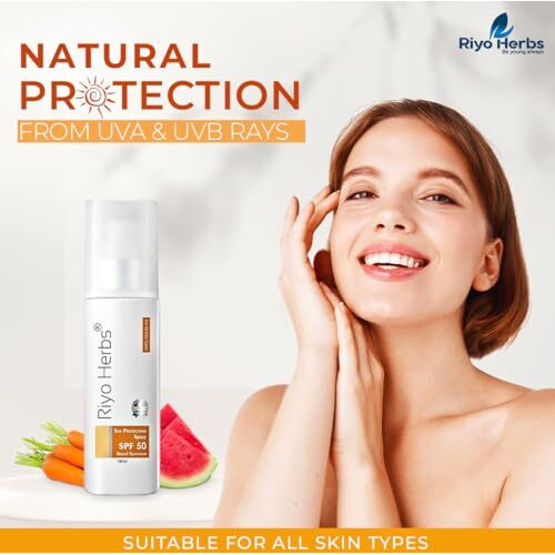 Riyo Herbs Sunscreen Spray Spf 50 Pa+++, Body Sunscreen Spray For Daily Use, Sunscreen For Men & Women, Sunscreen Spf 50 For All Skin Types, 100Ml