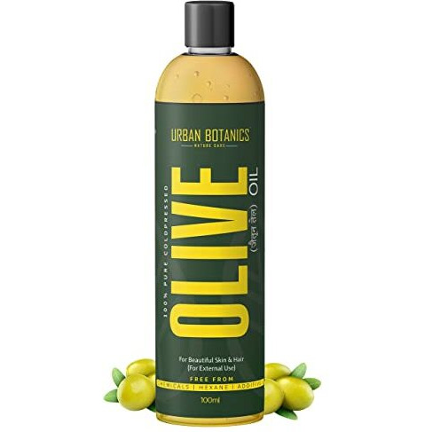 Urbanbotanics Pure Cold Pressed Olive Oil For Hair And Skin, 100Ml