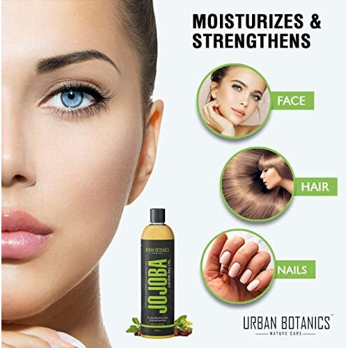 Urbanbotanics Cold Pressed Jojoba Oil For Skin & Hair - Virgin & Unrefined - 100Ml