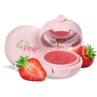 La Pink Strawberry Tinted Lip Balm | With Shea & Kokum Butter | Deep Nourishment & Hydration | Soft & Smooth Lips | 100% Microplastic-Free | 15G