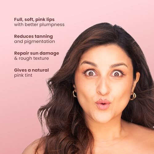 La Pink Strawberry Tinted Lip Balm | With Shea & Kokum Butter | Deep Nourishment & Hydration | Soft & Smooth Lips | 100% Microplastic-Free | 15G