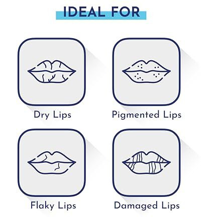 Mannlich Lip Balm For Men (10G) Lip Care With Spf 50 Pa++++ Protection - Lip Lightening For Dry & Chapped Lips - Moisturizes, Long-Lasting Hydration With 2% Kojic Acid & 1% Hyaluronic Acid, White
