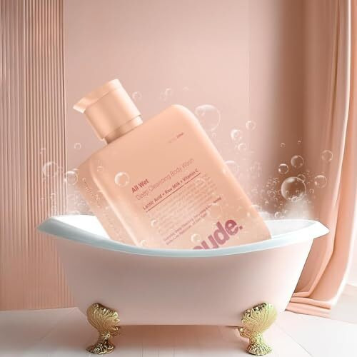 Neude All Wet 250Ml De-Tan Body Wash With Milk, Lactic Acid, Vitamin C For Skin Brightening, Dark Spot & Pigmentation Reduction Deep Cleansing Shower Gel Prevents Dryness & Body Acne For Men & Women