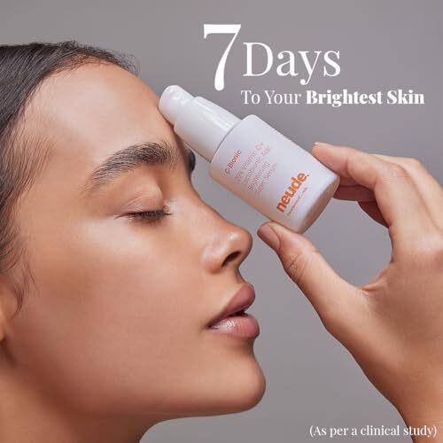 Neude C-Bionic 20% Vitamin C Serum 30Ml With Lactobionic Acid For Face Brightening & 24Hrs Hydration With Vitamin E Red Algae Gel Kakadu Plum Glutathione For All Skin Types & Sensitive Skin Friendly