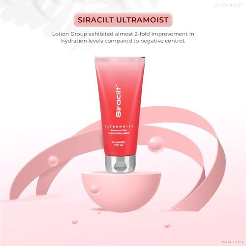 Siracilt-Ultramoist Lotion Advanced Skin Moisturiser With Pea And Niacinamide (Vitamin B3), Reduces Redness, Scaling & Itching, Non-Greasy, Paraben & Sulphate Free, 100Ml