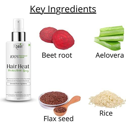 100% Plant Based Natural Hair Heat Protection Spray 100Ml