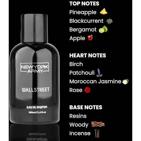 Newyork Army Perfume For Man - Wallstreet 100Ml | Eau De Parfum Men | Perfume For Men Long Lasting Smell | Seduction Perfume For Men | Premium Perfume For Man | Gift For Man