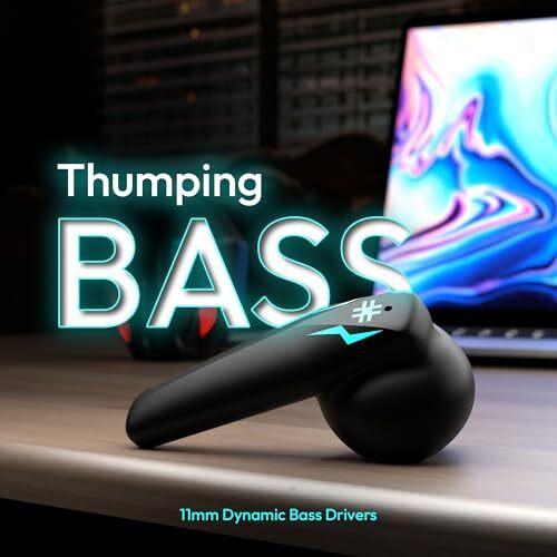 Number Super Buds Pro Gt99 Truly Wireless In Ear Earbuds With 50 Hours Playtime, 35Ms Ultra Low Latency, Dual Pairing Ear Buds, Quad Mic Enc, Bt 5.4, Ipx5, Fast Charging, Made In India (Glass Blue)