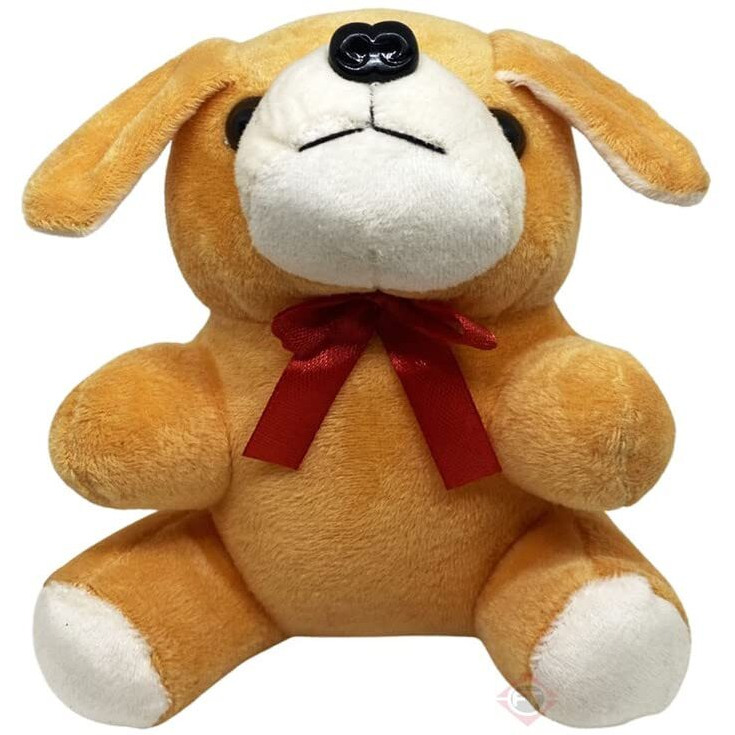 Firstly Traders Soft Toys For Girls | Plush Pillow For Girls | Stuff Toys For Girls |Orange Dog (18 Cm)