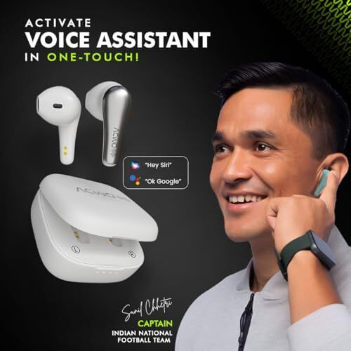Acwo Dwots 515 Bluetooth Truly Wireless Earbuds With 50H Playtime, Ai-Enc Technology, Nfs 50Ms Low Latency Gaming Tws,10Mm Bass Boom X Real Drivers Ear Buds Headphones, Bt V5.3 - In Ear