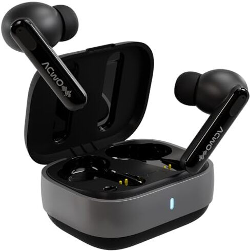 Acwo Decibel, Flagship Anc In-Ear Tws Earbuds, 60Hrs Playtime, Feel The Bass With 13Mm Titanized Drivers, 4 Noise Cancellation Mics, Quick Charging, 3 Dedicated Equaliser Modes, (Platinum Black)
