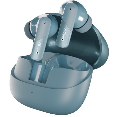 Acwo Dwots Bliss Pro | Made In India Tws Earphones | 65H Playtime | 50Ms Low Latency | Instant Auto Connect | Bluetooth 5.4 | 10Mm Bass Boom X Hi-Fi Drivers | Bliss Blue