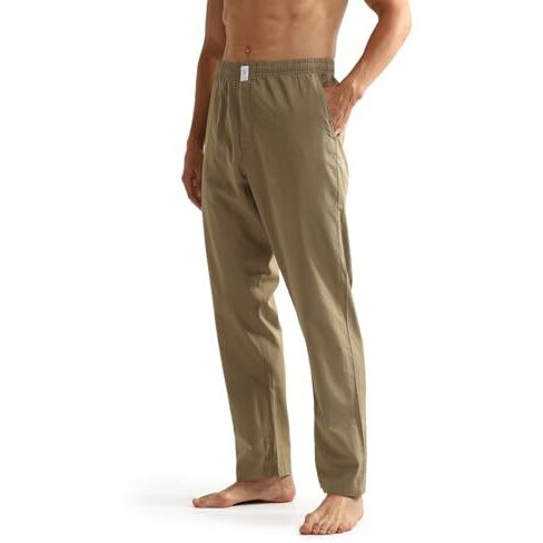 U.S. Polo Assn. Mens Mid Rise Solid Oelp6 Lounge Comfortable Track Pants - Pack Of 1 (Khaki Medium)