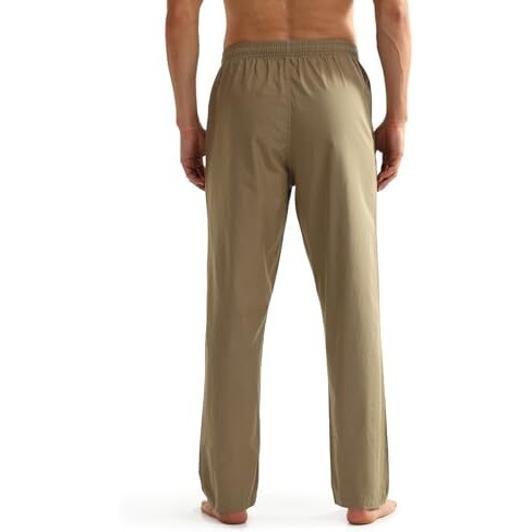 U.S. Polo Assn. Mens Mid Rise Solid Oelp6 Lounge Comfortable Track Pants - Pack Of 1 (Khaki Medium)