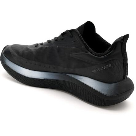 U.S. Polo Assn. Mens Frank Black Running Shoe-(Uk8)(Us9)(2Fd24561Z01)