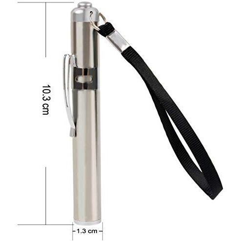 Magicwand Round Moon Shaped Light Steel Torch With Convex Cree Ledmoon Torch With Shirt Clip