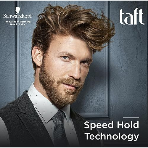 Schwarzkopf Taft Power V12 Hair Gel With Speed Hold Technology |Fast Drying Formulation| Moisturising Formula| Non-Stick & Easy To Wash Off| No Alcohol, No Sulphate |Vegan & Peta Approved - 250Ml