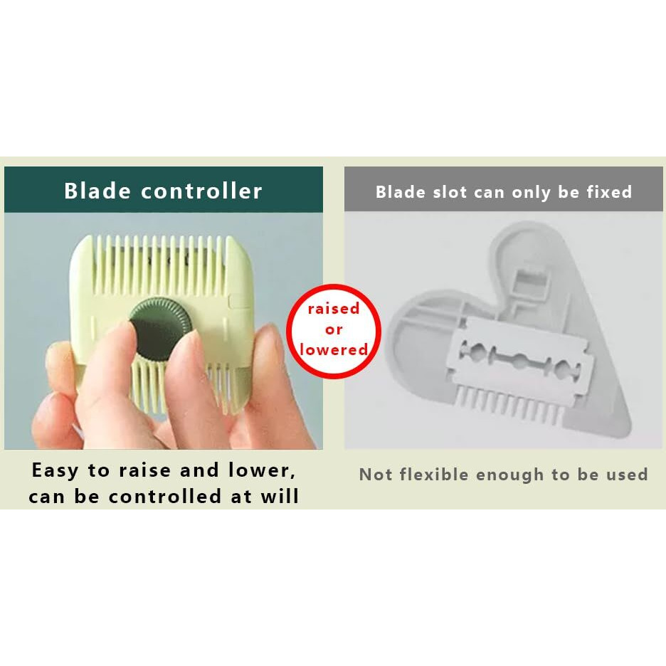 Zavasika Unisex Two In One Hair Trimmer Comb Cutter, Double Sided Baby Hair Cutting Razor Comb,Hair Clipper Bang Comb Styling Tool (Pack Of 1), Multi