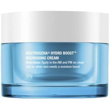Neutrogena Hydro Boost Hyaluronic Acid Nourishing Cream | Enriched With Ceramides, Amino Acids | 72-Hour Deep Hydration | All Skin Types | For Men & Women 50G