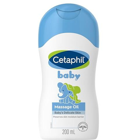 Cetaphil Baby Massage Oil, 200 Ml, White