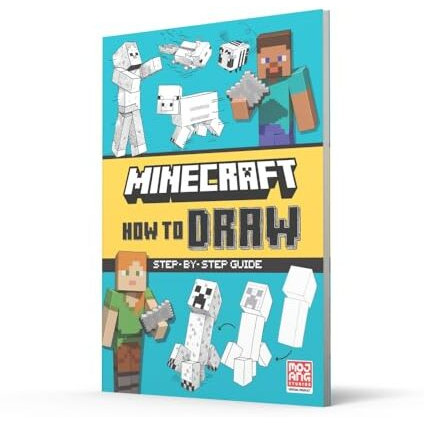 Minecraft How To Draw An Official Minecraft Drawing Book, Fully Illustrated With Spaces To Draw On The Page  Perfect For Arty Kids And Gamers, New For 2023 [Paperback] Mojang Ab