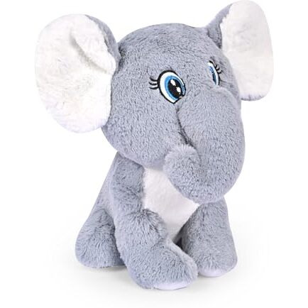 Besties Kids Sitting Grey Elephant Soft Toy For Girls/Kids | Stuffed Plush Animal | Ideal For Birthdays & Special Occasions - Height 30 Cm