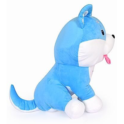 Besties Big Size Soft Plush Cute Tuffy Dog For Kids Plush Animal Soft Stuffed For Kids (Big Size  45 Cm) (Blue)