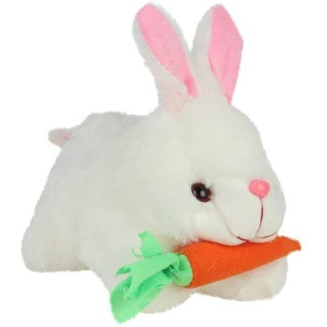 Dryphon Soft Fluffy Rabbit Toy For Baby Girls And Boys | Plush Super Stuffed Mini Plushie | Off-White 26Cm