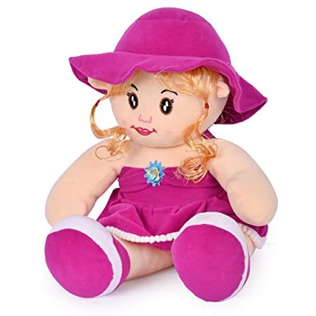 Besties Beautiful Looking Smiling Baby Doll 35 Cmsoft Toy/Stuffed Soft Plush Toy For Kids Baby Love Girl Birthday Gifts Decoration (35 Cm, Purple)