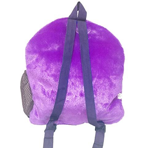 Ultra 14 Inch Twin Monkey Fully Stuffed Soft Premium Plush Toy School Bag For Kids In Purple | Snuggling And Playtime | Animal Toy | Birthday Gift | Anniversary | Christmas | Diwali | Home Dcor