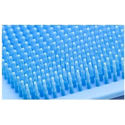 Wazdorf Silicone Body Back Scrubber, Double Side Bathing Brush For Skin Deep Cleaning Massage, Dead Skin Removal Exfoliating Belt For Shower, Body Brush For Bathing (Medium)