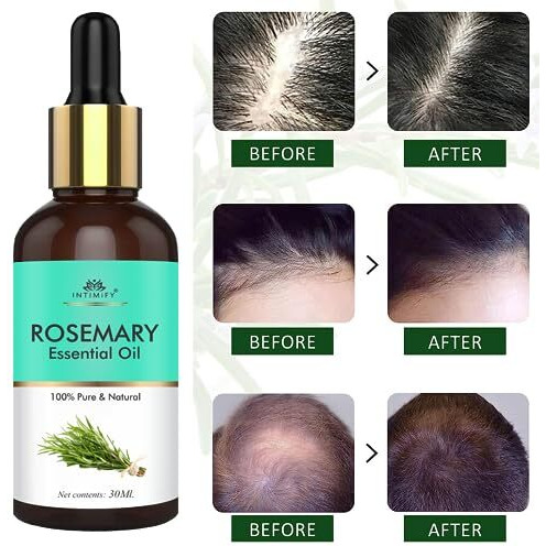 Intimify Rosemary Essential Oil For Hair Growth For Women & Men | Reduce Acne| Moisturize Skin | For All Skin & Hair Types (30 Ml)