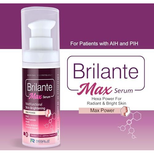 Regaliz Brilante Max Serum | Multifunctional Skin Brightening & Radiance Booster | Targets Dark Spots, Uneven Skin Tone, And Dullness | 30Ml