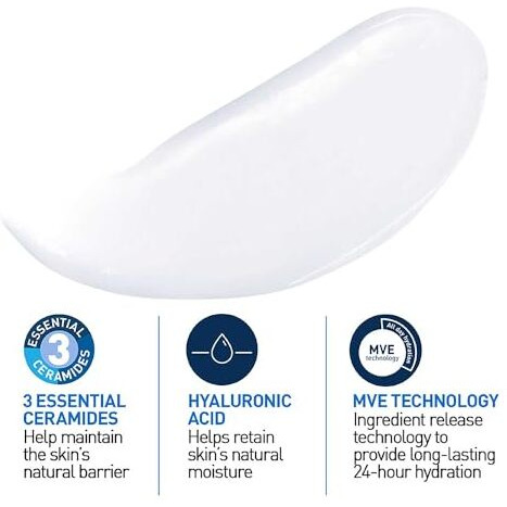 Cerave Moisturizing Lotion For Dry Skin (473Ml) - Formulated With 3 Essential Ceramides And Hyaluronic Acid | Non-Comedogenic, Oil Free And Fragrance-Free Body Lotion