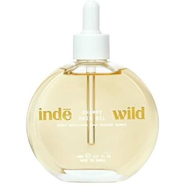 Ind Wild Champi Hair Oil (50 Ml) With Rosemary Oil, Brahmi, Amla, And Bhringraj | Ayurvedic Hair Growth Oil For Dandruff, Hairfall, & Thicker, Fuller Hair | 16+ Ayurvedic Actives | Calming Fragrance