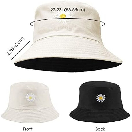 Palay Women Bucket Hat Foldable Cotton Sun Beach Hat Fisherman Hat Casual Outdoor Cap Lovely Bomber Hats For Women Men Boy Girl, Multi-Colour, Free Size