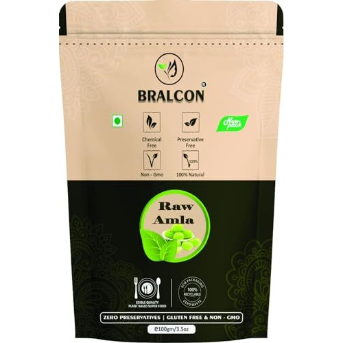 Bralcon Organic Raw Reetha, Amla, Shikakai, Bhringraj, Hibiscus Combo- 500G(100G X 5 Pack)|100% Natural Whole Dried Shikakai, Reetha Nuts, Amla | Hair Growth | Hair & Skin Care | Pure Raw Form