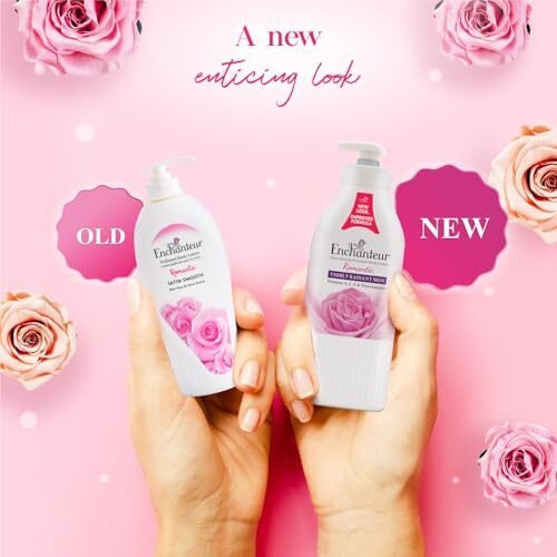 Enchanteur Romantic Perfumed Body Lotion, 500Ml, With Aloe Vera & Olive Butter For Silky Smooth Skin