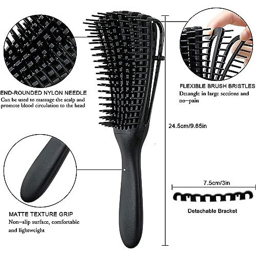 Insime Detangler Hair Brush For Curly Hair Comb For Women Men & Kids | Comb For Curly Wavy Hair Pain Free Hair Detangling Brush | Curl Brush For Hair Styling Dry & Wet Hair Brush |
