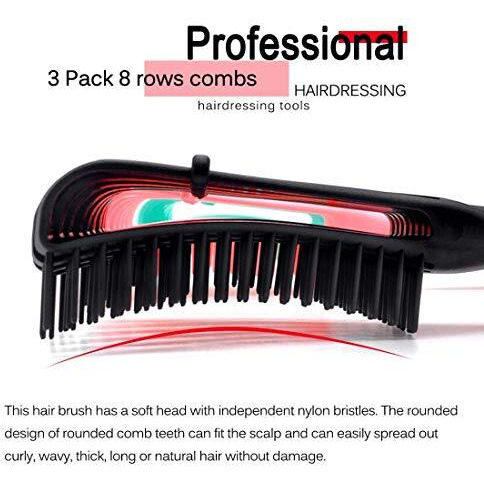 Insime Detangler Hair Brush For Curly Hair Comb For Women Men & Kids | Comb For Curly Wavy Hair Pain Free Hair Detangling Brush | Curl Brush For Hair Styling Dry & Wet Hair Brush |