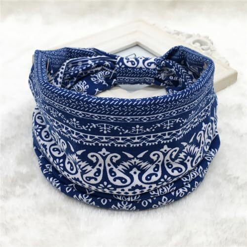Hodaqe Headbands For Women, Non-Slip, Premium Stretchy Bohemian Head Bands Hair Accessories,Wear For Yoga, Fashion, Working Out, Travel Or Running, 2 Pack