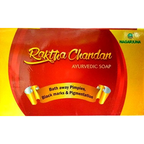 Nagarjuna Raktha Chandan Ayurvedic Soap,75Gm(Pack Of 4), 300G