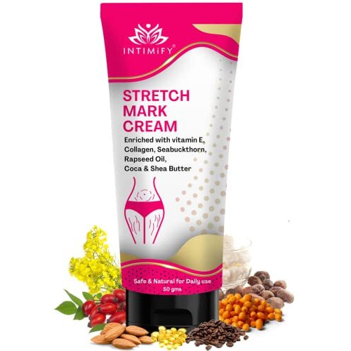 Intimify Stretch Mark Removal Cream For Women, Stretch Mark Cream For Pregnancy, Stretch Mark Cream During Pregnancy, Stretch Mark Removal Ceam After Pregnancy 50G (Pack Of 1)