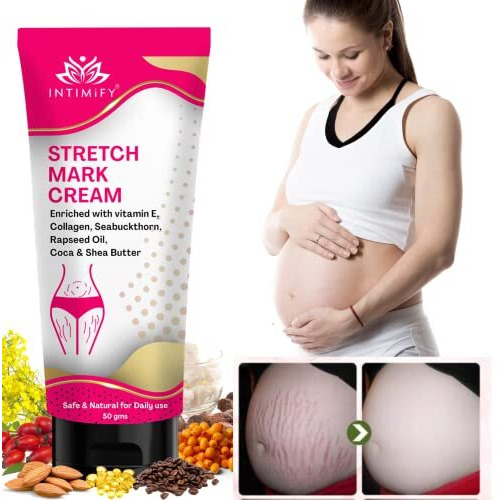 Intimify Stretch Mark Removal Cream For Women, Stretch Mark Cream For Pregnancy, Stretch Mark Cream During Pregnancy, Stretch Mark Removal Ceam After Pregnancy 50G (Pack Of 1)