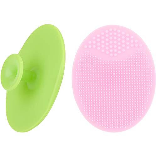 Luckyiren Face Scrubbers Exfoliating Facial Cleansing Brush-Soft Silicone Bristle-Remove Dead Skin Toxins-Improves Lymphatic Functions For Sensitive/Delicate/Dry Skin