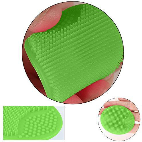 Luckyiren Face Scrubbers Exfoliating Facial Cleansing Brush-Soft Silicone Bristle-Remove Dead Skin Toxins-Improves Lymphatic Functions For Sensitive/Delicate/Dry Skin
